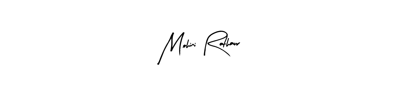 Use a signature maker to create a handwritten signature online. With this signature software, you can design (Arty Signature) your own signature for name Mohini Rathaur. Mohini Rathaur signature style 8 images and pictures png