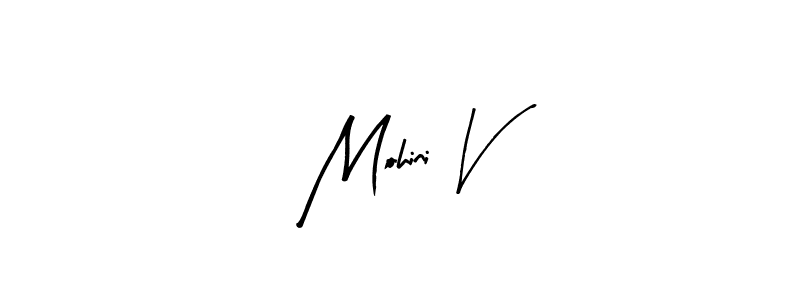 Make a beautiful signature design for name Mohini V. Use this online signature maker to create a handwritten signature for free. Mohini V signature style 8 images and pictures png