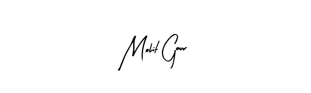 Make a beautiful signature design for name Mohit Gaur. With this signature (Arty Signature) style, you can create a handwritten signature for free. Mohit Gaur signature style 8 images and pictures png