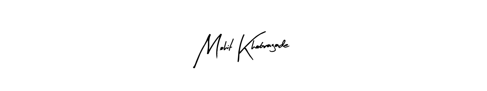 Design your own signature with our free online signature maker. With this signature software, you can create a handwritten (Arty Signature) signature for name Mohit Khobragade. Mohit Khobragade signature style 8 images and pictures png