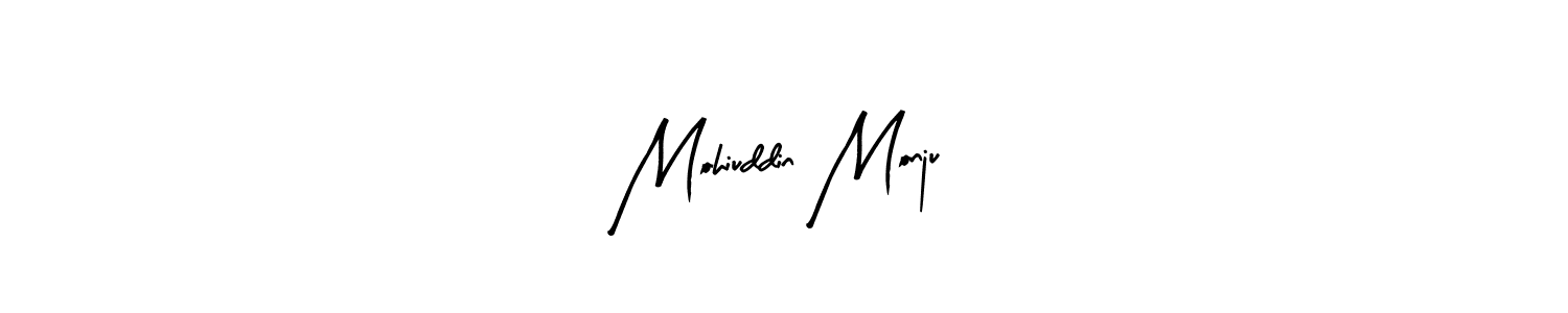 How to Draw Mohiuddin Monju signature style? Arty Signature is a latest design signature styles for name Mohiuddin Monju. Mohiuddin Monju signature style 8 images and pictures png