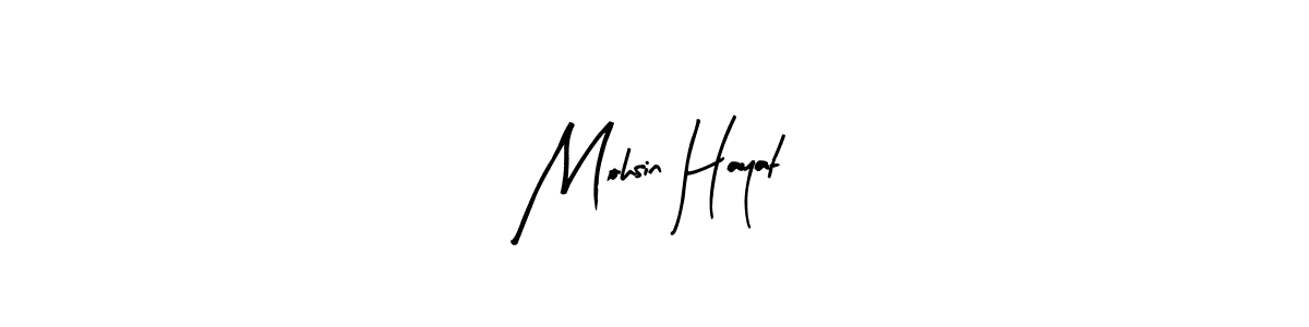 Design your own signature with our free online signature maker. With this signature software, you can create a handwritten (Arty Signature) signature for name Mohsin Hayat. Mohsin Hayat signature style 8 images and pictures png