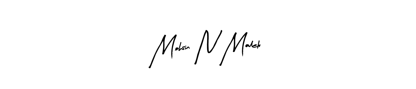 Mohsin N Malek stylish signature style. Best Handwritten Sign (Arty Signature) for my name. Handwritten Signature Collection Ideas for my name Mohsin N Malek. Mohsin N Malek signature style 8 images and pictures png