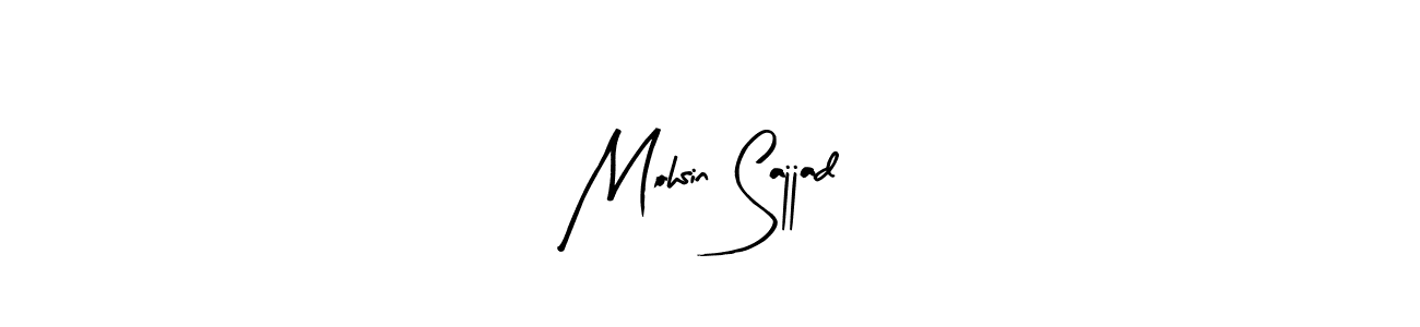 How to make Mohsin Sajjad signature? Arty Signature is a professional autograph style. Create handwritten signature for Mohsin Sajjad name. Mohsin Sajjad signature style 8 images and pictures png