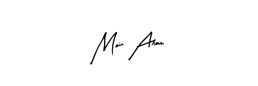 Use a signature maker to create a handwritten signature online. With this signature software, you can design (Arty Signature) your own signature for name Moin Alam. Moin Alam signature style 8 images and pictures png