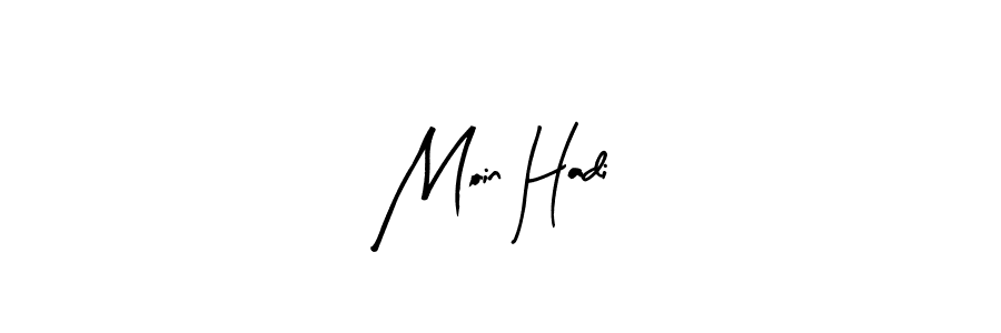 Also we have Moin Hadi name is the best signature style. Create professional handwritten signature collection using Arty Signature autograph style. Moin Hadi signature style 8 images and pictures png