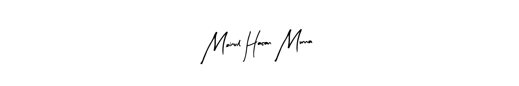 How to make Moinul Hasan Munna name signature. Use Arty Signature style for creating short signs online. This is the latest handwritten sign. Moinul Hasan Munna signature style 8 images and pictures png