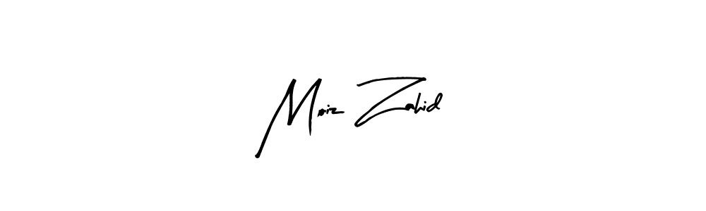 Create a beautiful signature design for name Moiz Zahid. With this signature (Arty Signature) fonts, you can make a handwritten signature for free. Moiz Zahid signature style 8 images and pictures png