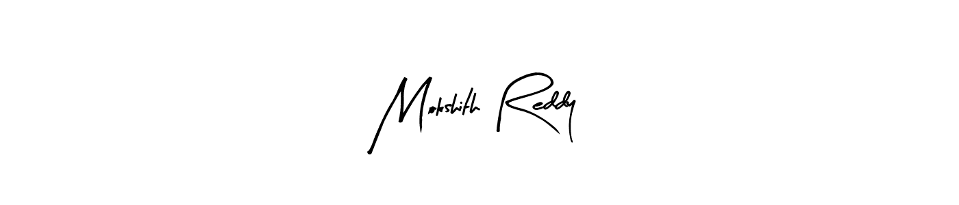 Make a beautiful signature design for name Mokshith Reddy. Use this online signature maker to create a handwritten signature for free. Mokshith Reddy signature style 8 images and pictures png