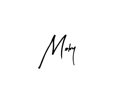You should practise on your own different ways (Arty Signature) to write your name (Moky) in signature. don't let someone else do it for you. Moky signature style 8 images and pictures png