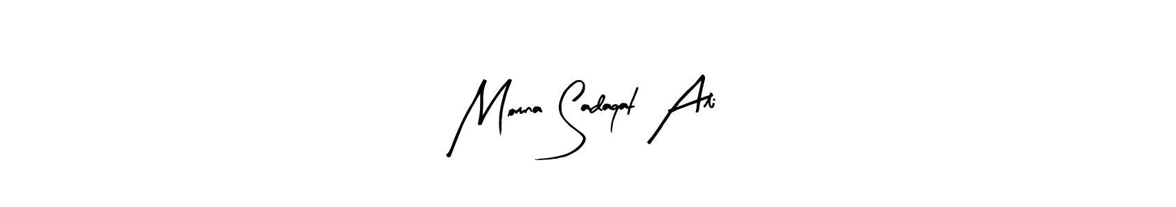 The best way (Arty Signature) to make a short signature is to pick only two or three words in your name. The name Momna Sadaqat Ali include a total of six letters. For converting this name. Momna Sadaqat Ali signature style 8 images and pictures png