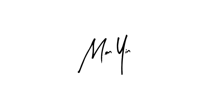 You should practise on your own different ways (Arty Signature) to write your name (Mon Yin) in signature. don't let someone else do it for you. Mon Yin signature style 8 images and pictures png