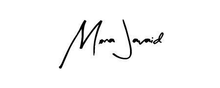 The Arty Signature typeface gives name Mona Javaid a refined look. Suitable for certificates, diplomas, and official verification. Mona Javaid signature style 8 images and pictures png