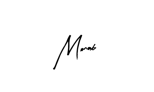 Use a signature maker to create a handwritten signature online. With this signature software, you can design (Arty Signature) your own signature for name Monab. Monab signature style 8 images and pictures png