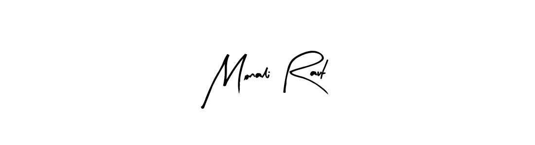 Design your own signature with our free online signature maker. With this signature software, you can create a handwritten (Arty Signature) signature for name Monali Raut. Monali Raut signature style 8 images and pictures png