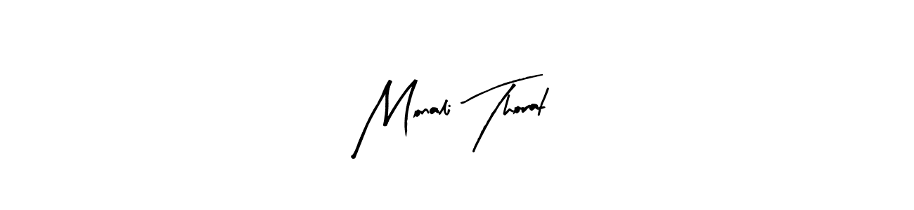 Create a beautiful signature design for name Monali Thorat. With this signature (Arty Signature) fonts, you can make a handwritten signature for free. Monali Thorat signature style 8 images and pictures png