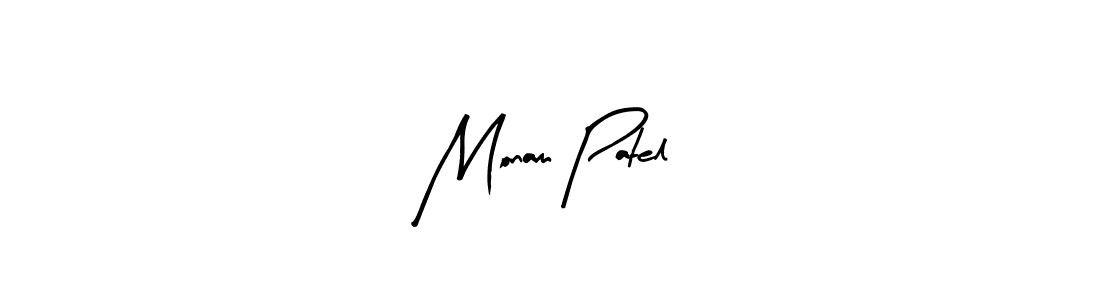 if you are searching for the best signature style for your name Monam Patel. so please give up your signature search. here we have designed multiple signature styles  using Arty Signature. Monam Patel signature style 8 images and pictures png