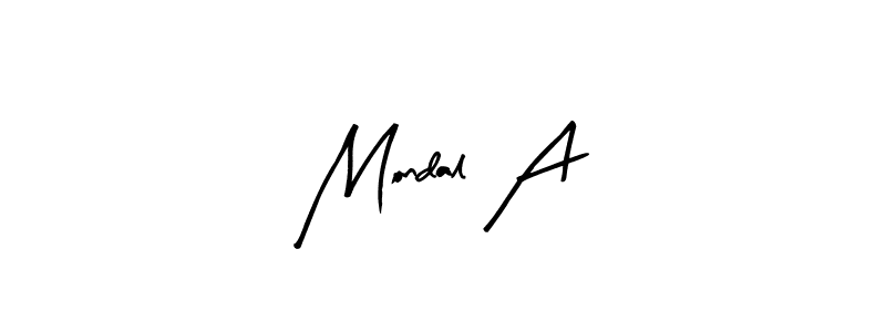 How to Draw Mondal A signature style? Arty Signature is a latest design signature styles for name Mondal A. Mondal A signature style 8 images and pictures png