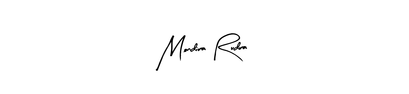 The best way (Arty Signature) to make a short signature is to pick only two or three words in your name. The name Mondira Rudra include a total of six letters. For converting this name. Mondira Rudra signature style 8 images and pictures png