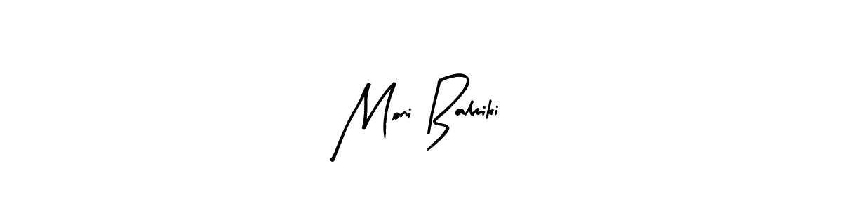 You should practise on your own different ways (Arty Signature) to write your name (Moni Balmiki) in signature. don't let someone else do it for you. Moni Balmiki signature style 8 images and pictures png