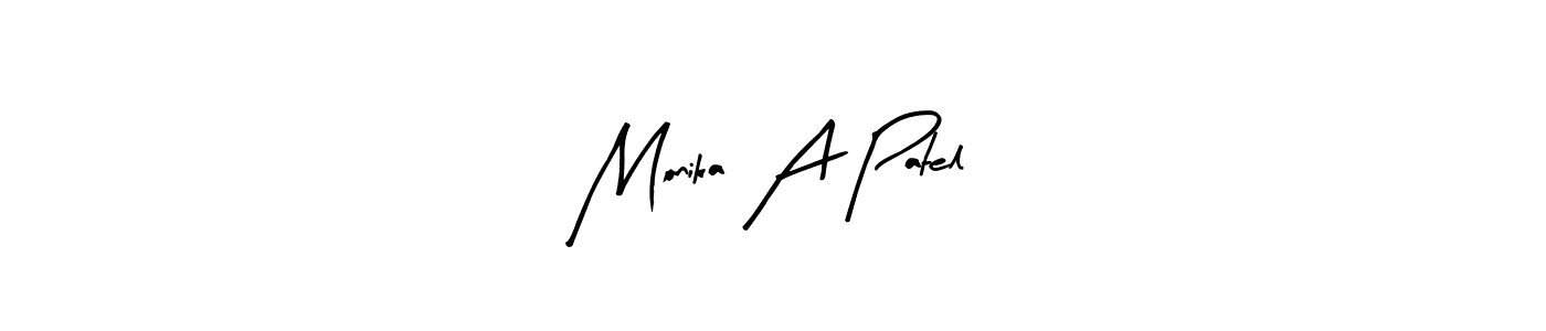 Make a short Monika A Patel signature style. Manage your documents anywhere anytime using Arty Signature. Create and add eSignatures, submit forms, share and send files easily. Monika A Patel signature style 8 images and pictures png