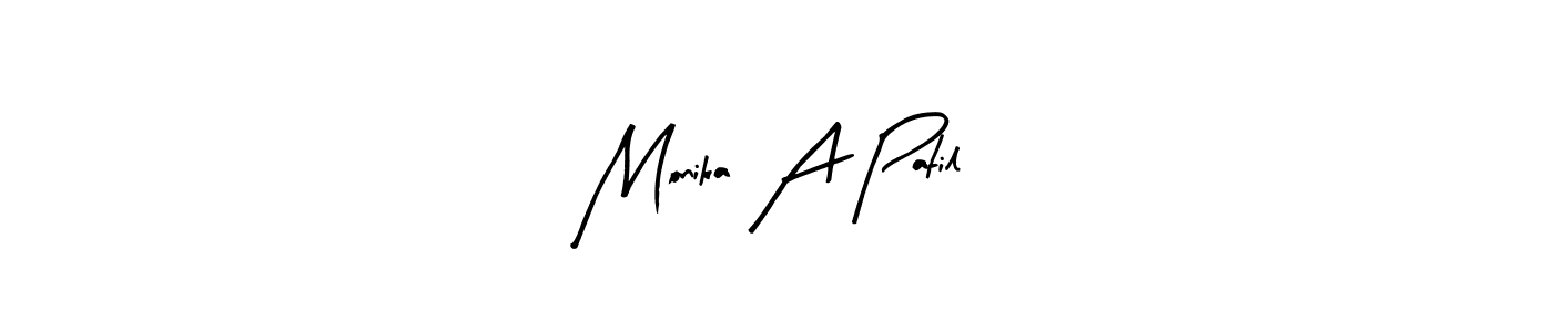 Monika A Patil stylish signature style. Best Handwritten Sign (Arty Signature) for my name. Handwritten Signature Collection Ideas for my name Monika A Patil. Monika A Patil signature style 8 images and pictures png