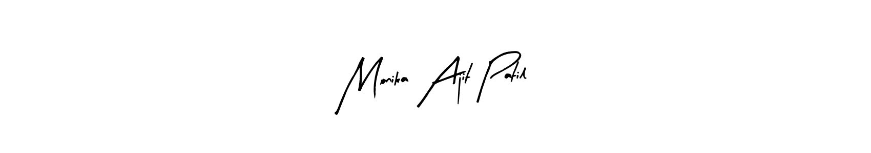 Similarly Arty Signature is the best handwritten signature design. Signature creator online .You can use it as an online autograph creator for name Monika Ajit Patil. Monika Ajit Patil signature style 8 images and pictures png
