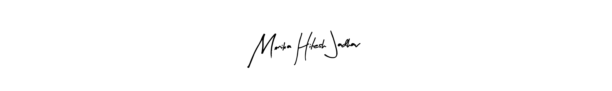 Here are the top 10 professional signature styles for the name Monika Hitesh Jadhav. These are the best autograph styles you can use for your name. Monika Hitesh Jadhav signature style 8 images and pictures png