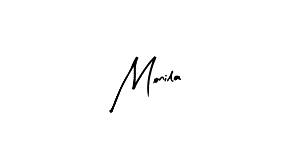 You should practise on your own different ways (Arty Signature) to write your name (Monila) in signature. don't let someone else do it for you. Monila signature style 8 images and pictures png