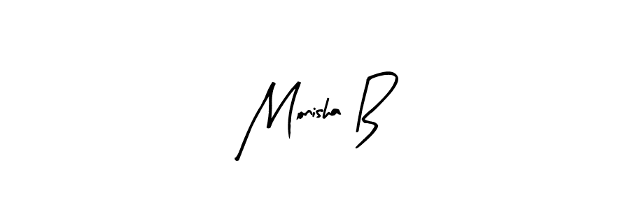 Make a beautiful signature design for name Monisha B. Use this online signature maker to create a handwritten signature for free. Monisha B signature style 8 images and pictures png