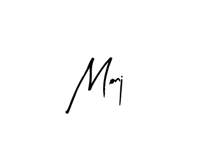 You should practise on your own different ways (Arty Signature) to write your name (Monj) in signature. don't let someone else do it for you. Monj signature style 8 images and pictures png