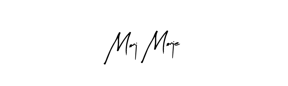 Arty Signature is a professional signature style that is perfect for those who want to add a touch of class to their signature. It is also a great choice for those who want to make their signature more unique. Get Monj Monje name to fancy signature for free. Monj Monje signature style 8 images and pictures png