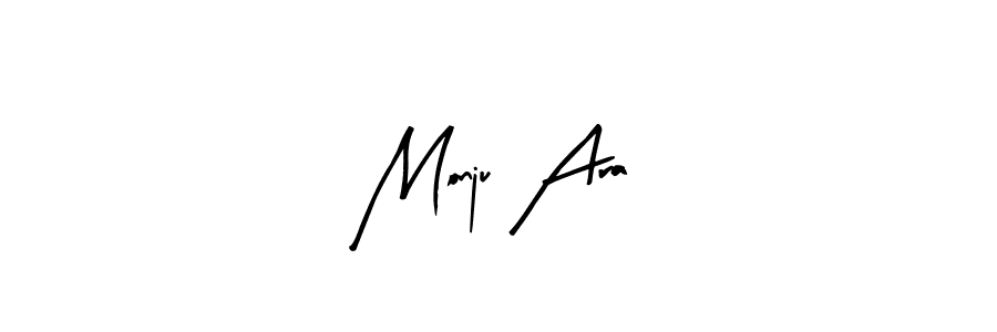 Arty Signature is a professional signature style that is perfect for those who want to add a touch of class to their signature. It is also a great choice for those who want to make their signature more unique. Get Monju Ara name to fancy signature for free. Monju Ara signature style 8 images and pictures png