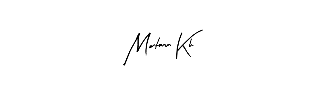 Make a beautiful signature design for name Montanun Kh. With this signature (Arty Signature) style, you can create a handwritten signature for free. Montanun Kh signature style 8 images and pictures png