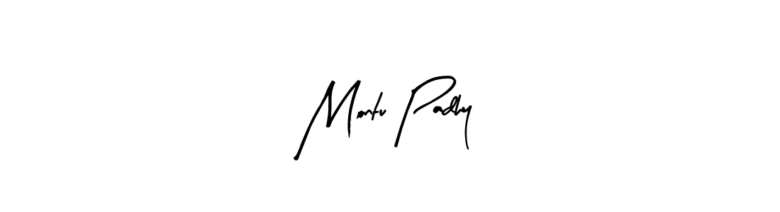 How to make Montu Padhy name signature. Use Arty Signature style for creating short signs online. This is the latest handwritten sign. Montu Padhy signature style 8 images and pictures png