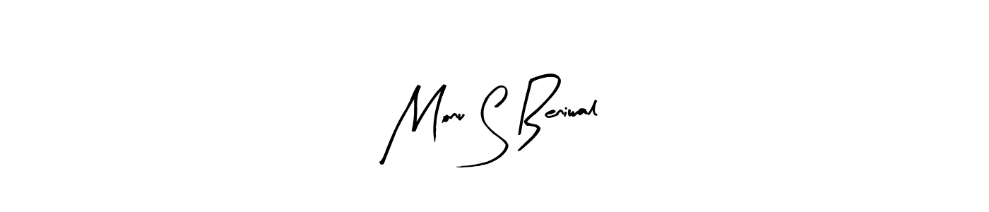 The best way (Arty Signature) to make a short signature is to pick only two or three words in your name. The name Monu S Beniwal include a total of six letters. For converting this name. Monu S Beniwal signature style 8 images and pictures png