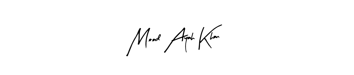 Design your own signature with our free online signature maker. With this signature software, you can create a handwritten (Arty Signature) signature for name Mood Ayah Khan. Mood Ayah Khan signature style 8 images and pictures png