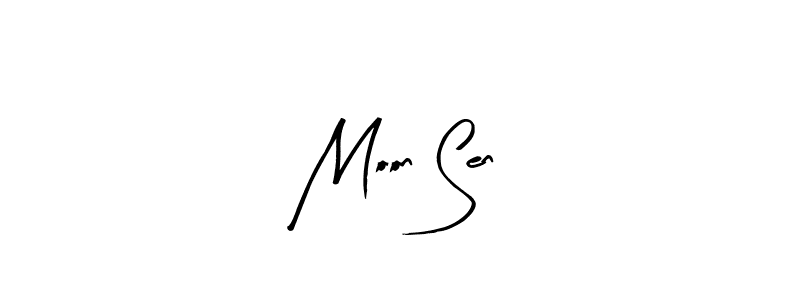 Also we have Moon Sen name is the best signature style. Create professional handwritten signature collection using Arty Signature autograph style. Moon Sen signature style 8 images and pictures png