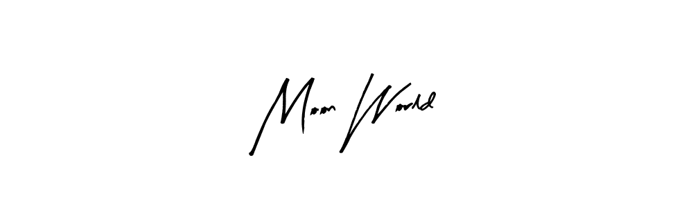 Here are the top 10 professional signature styles for the name Moon World. These are the best autograph styles you can use for your name. Moon World signature style 8 images and pictures png