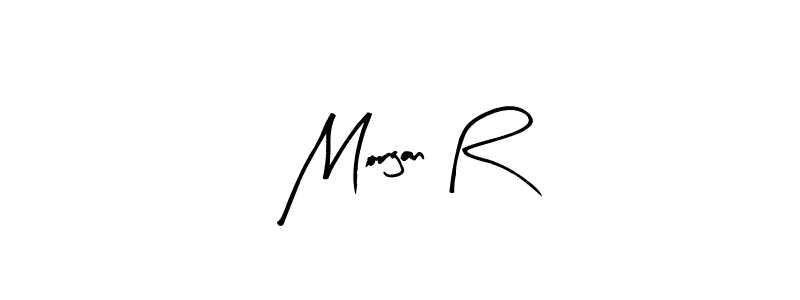 Morgan R stylish signature style. Best Handwritten Sign (Arty Signature) for my name. Handwritten Signature Collection Ideas for my name Morgan R. Morgan R signature style 8 images and pictures png