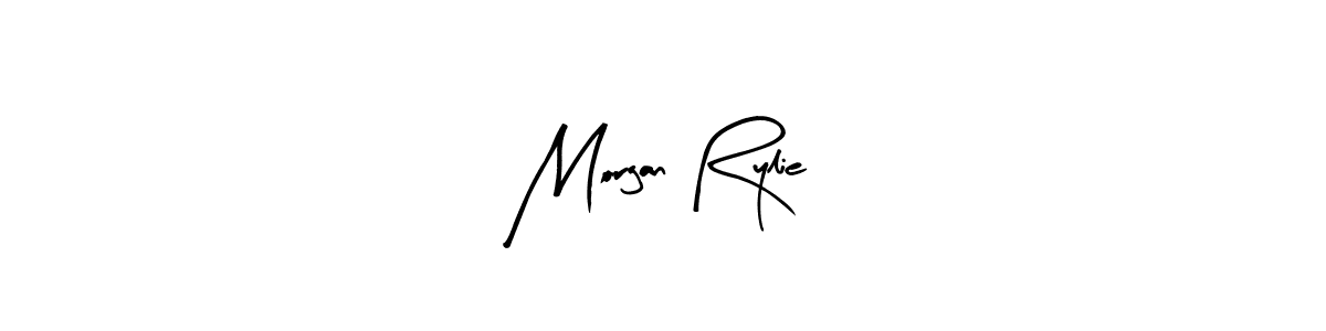 How to make Morgan Rylie name signature. Use Arty Signature style for creating short signs online. This is the latest handwritten sign. Morgan Rylie signature style 8 images and pictures png