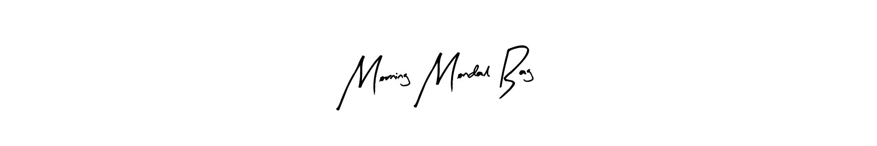 You can use this online signature creator to create a handwritten signature for the name Morning Mondal Bag. This is the best online autograph maker. Morning Mondal Bag signature style 8 images and pictures png