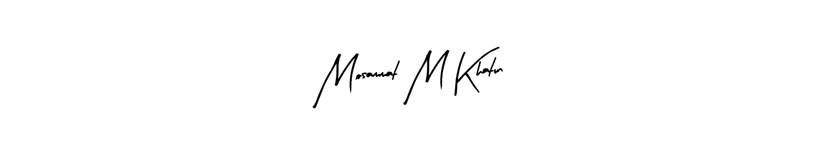 Also You can easily find your signature by using the search form. We will create Mosammat M Khatun name handwritten signature images for you free of cost using Arty Signature sign style. Mosammat M Khatun signature style 8 images and pictures png