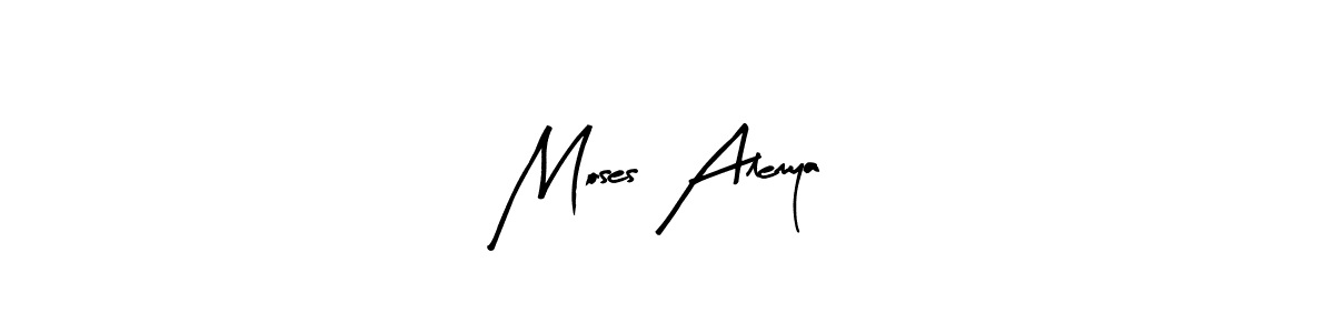 Make a beautiful signature design for name Moses Alemya. Use this online signature maker to create a handwritten signature for free. Moses Alemya signature style 8 images and pictures png