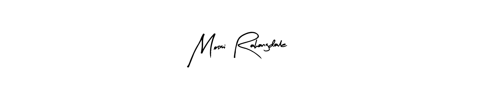 How to make Mosmi Rahangdale name signature. Use Arty Signature style for creating short signs online. This is the latest handwritten sign. Mosmi Rahangdale signature style 8 images and pictures png