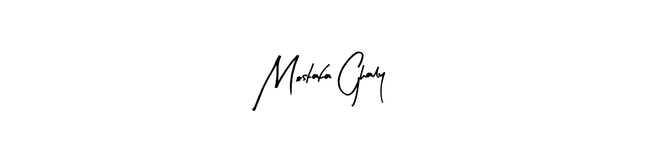 if you are searching for the best signature style for your name Mostafa Ghaly. so please give up your signature search. here we have designed multiple signature styles  using Arty Signature. Mostafa Ghaly signature style 8 images and pictures png