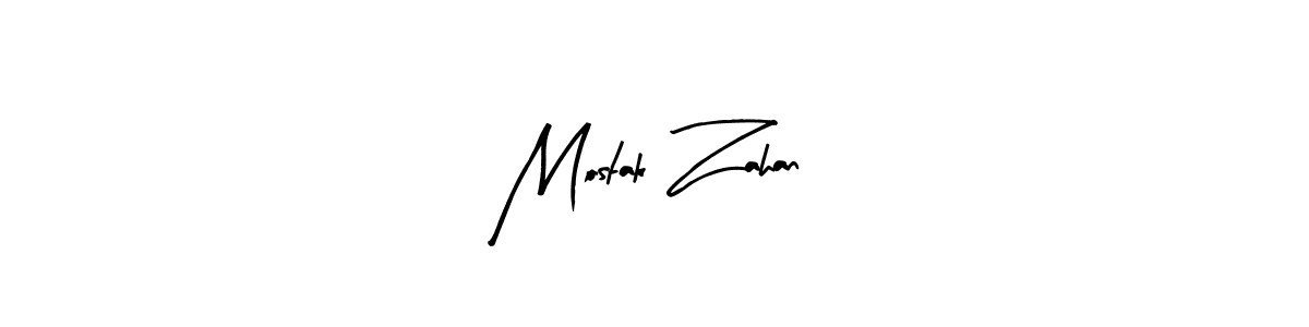 Also we have Mostak Zahan name is the best signature style. Create professional handwritten signature collection using Arty Signature autograph style. Mostak Zahan signature style 8 images and pictures png