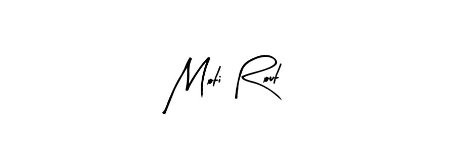 Similarly Arty Signature is the best handwritten signature design. Signature creator online .You can use it as an online autograph creator for name Moti Rout. Moti Rout signature style 8 images and pictures png