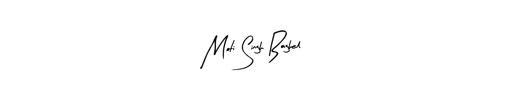 Arty Signature is a professional signature style that is perfect for those who want to add a touch of class to their signature. It is also a great choice for those who want to make their signature more unique. Get Moti Singh Baghel name to fancy signature for free. Moti Singh Baghel signature style 8 images and pictures png