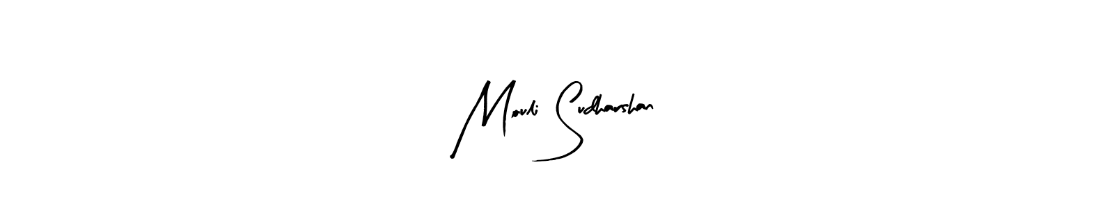 How to make Mouli Sudharshan name signature. Use Arty Signature style for creating short signs online. This is the latest handwritten sign. Mouli Sudharshan signature style 8 images and pictures png